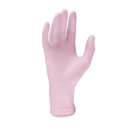 Перчатки MONOART розовый (XS) - латексные, текстурированные (50пар), Euronda / Италия